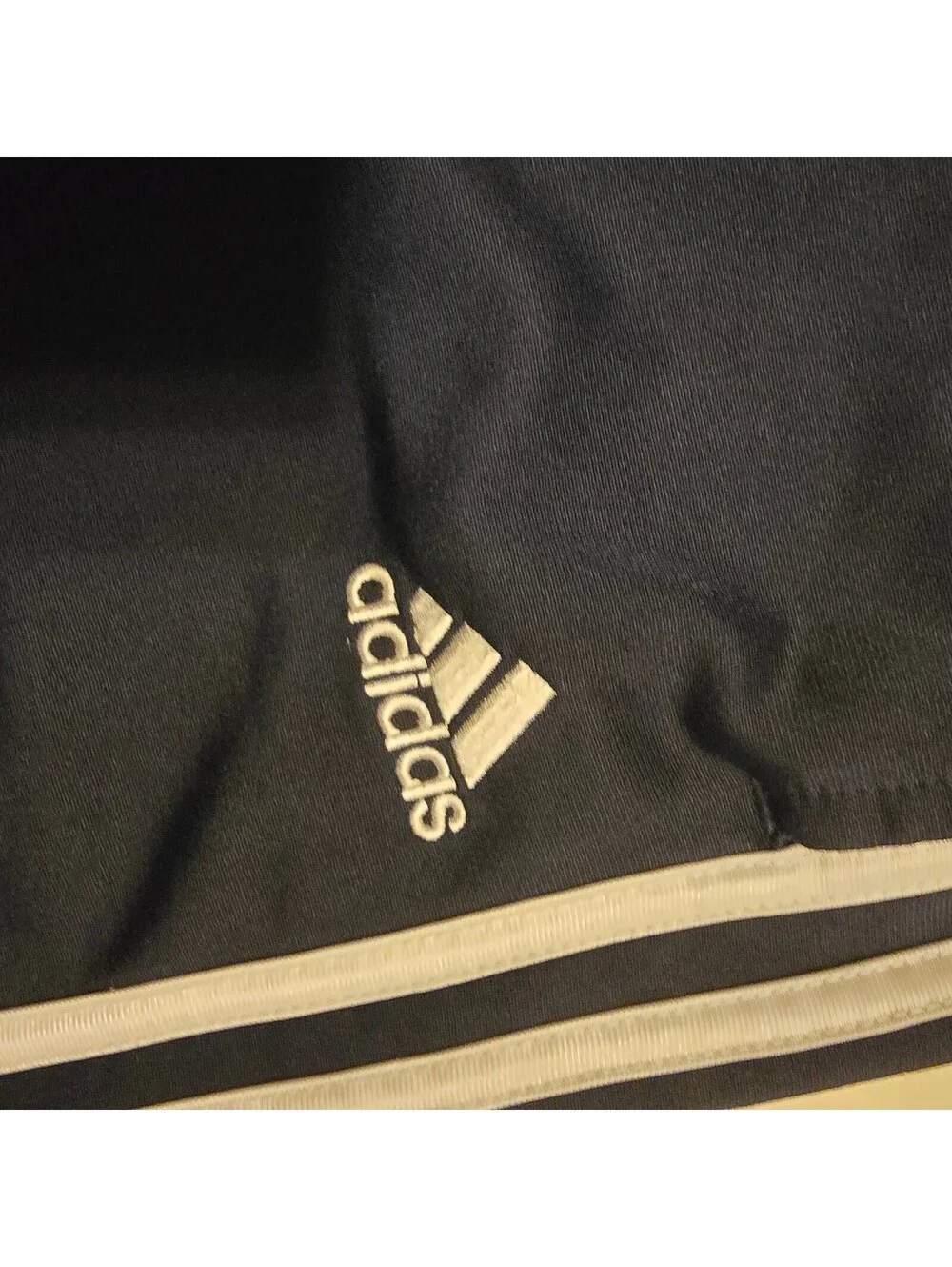 Adidas Black Track Pants with White Stripes, Size XL (18/20), Polyester